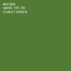 #537B35 - Chalet Green Color Image